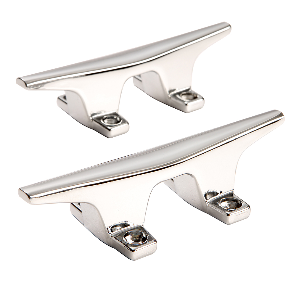 image for Attwood ZAMAK Chrome Plated Zinc Cleats – Pair – 4-1/2″