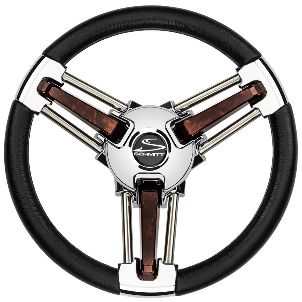 image for Schmitt & Ongaro Burano Wheel – 14″ Black Polyrethane – 3/4″ Tapered Hub