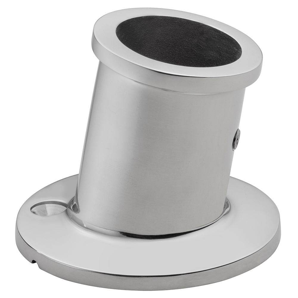 image for Whitecap Top-Mounted Flag Pole Socket – Stainless Steel – 1″ ID