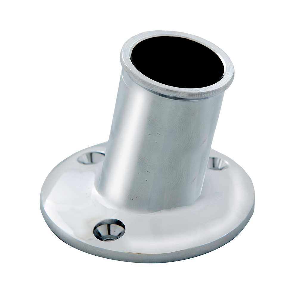 image for Whitecap Top-Mounted Flag Pole Socket CP/Brass – 1″ ID