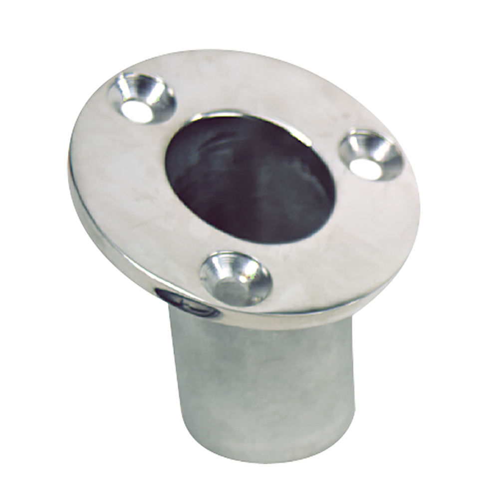 image for Whitecap Flush Mount Flag Pole Socket – Stainless Steel – 1-1/4″ ID