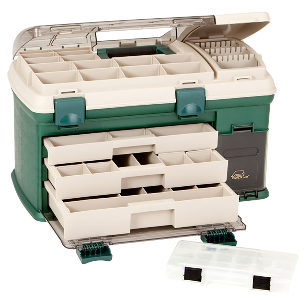 image for Plano 3-Drawer Tackle Box XL – Green/Beige