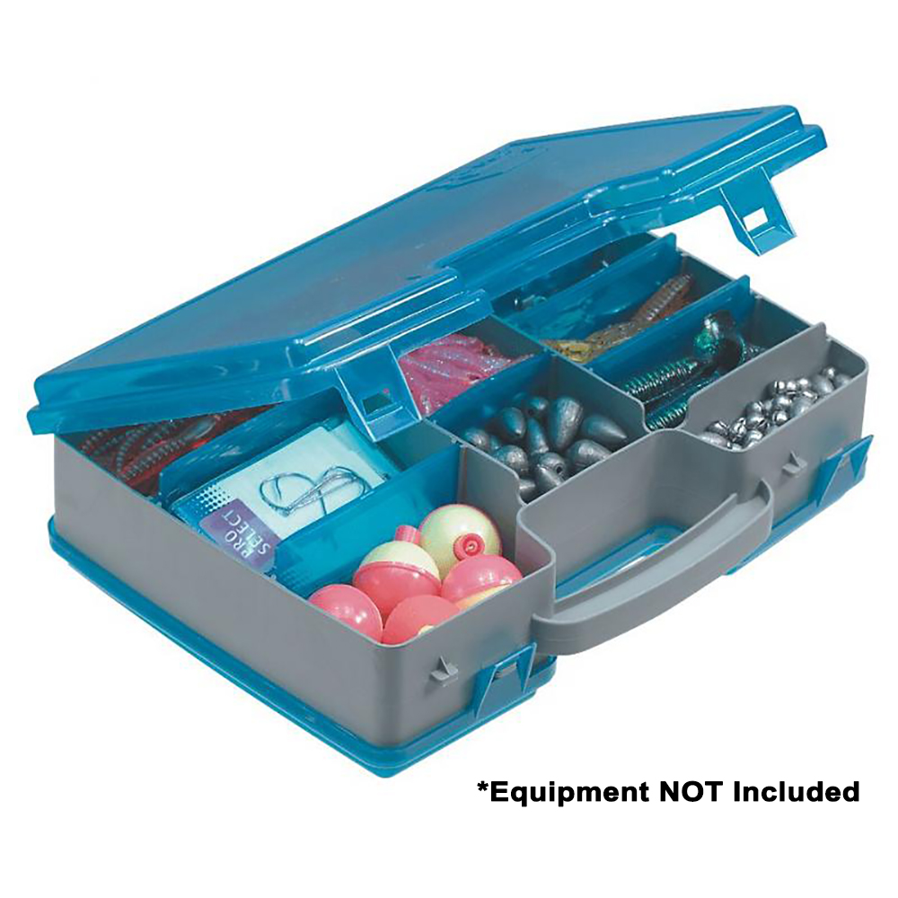 image for Plano Double-Sided Adjustable Tackle Organizer Large – Silver/Blue