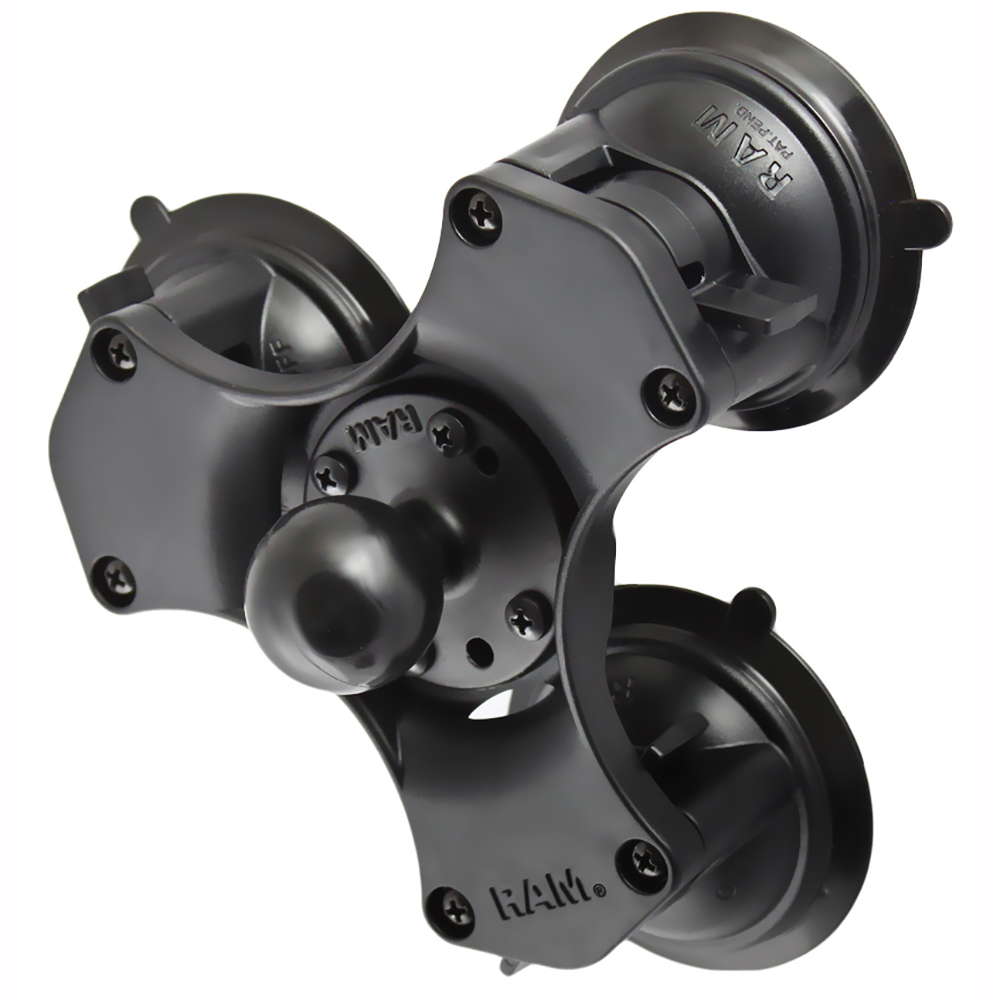 image for RAM Mount Triple Suction Cup Base w/1.5″ Diameter Ball