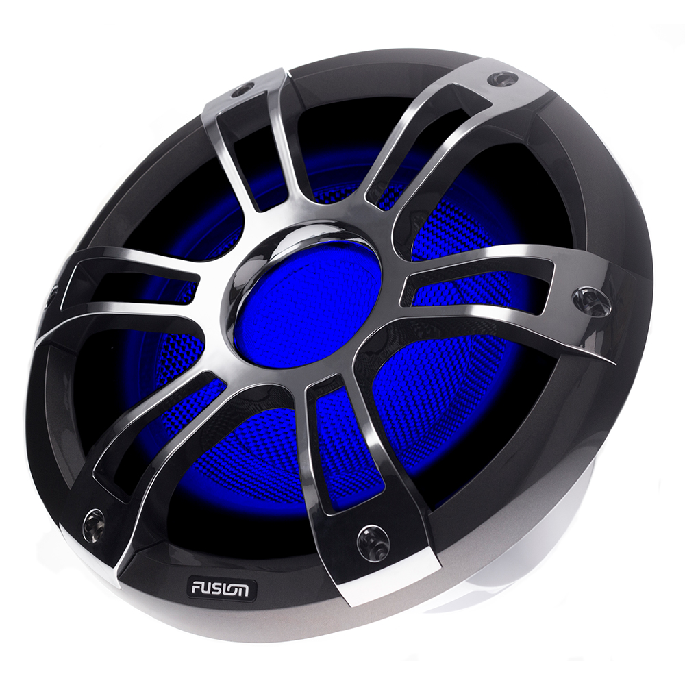 image for Fusion SG-SL101SPC 10″ 450W Sports Chrome Marine Subwoofer w/LEDs