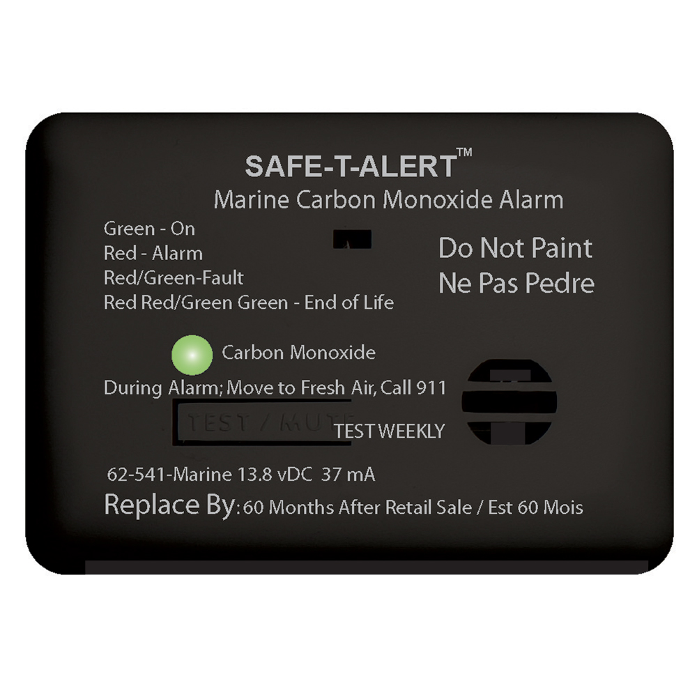 image for Safe-T-Alert 62 Series Carbon Monoxide Alarm – 12V – 62-541-Marine – Surface Mount – Black