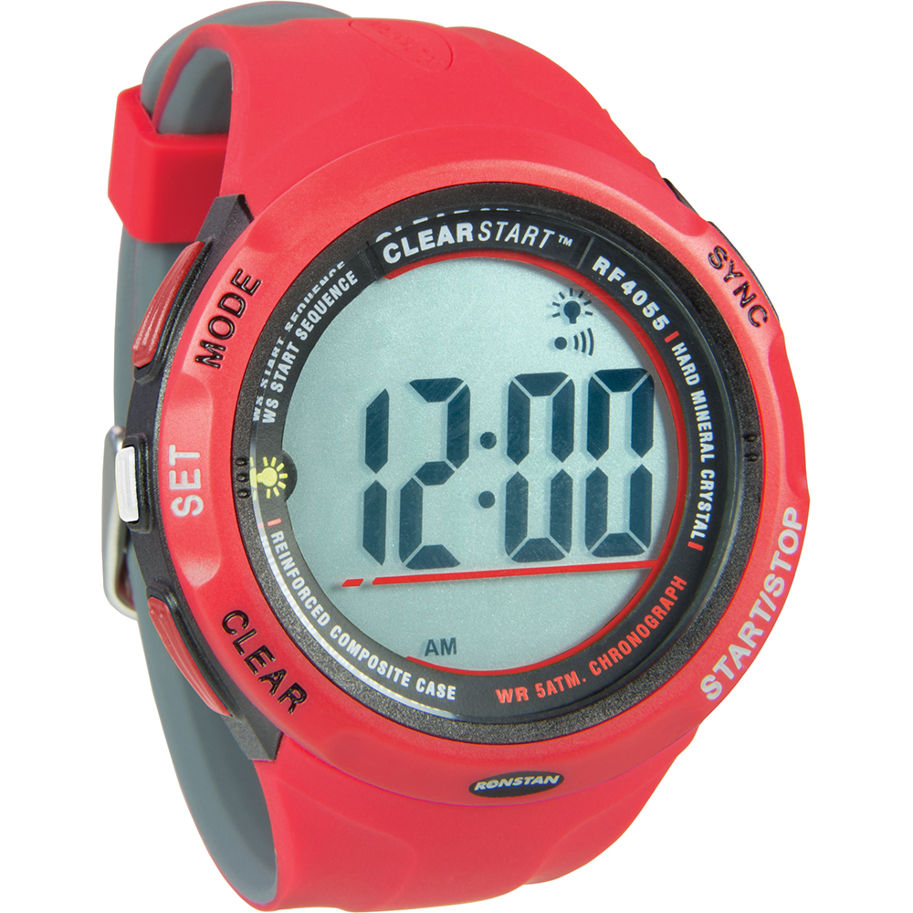 image for Ronstan RF4055 ClearStart™ 50mm Sailing Watch – Red/Grey