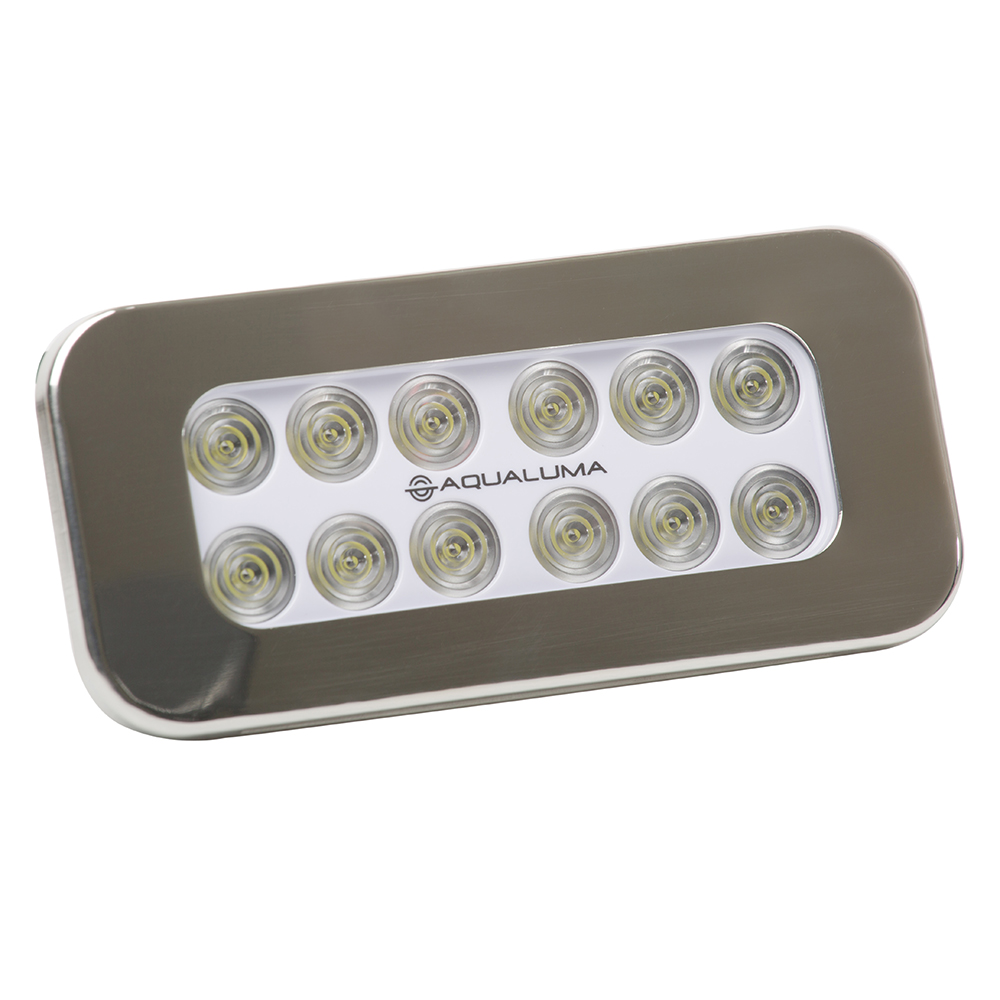 image for Aqualuma Flush Mount Spreader Light 12 LED – Stainless Steel Bezel