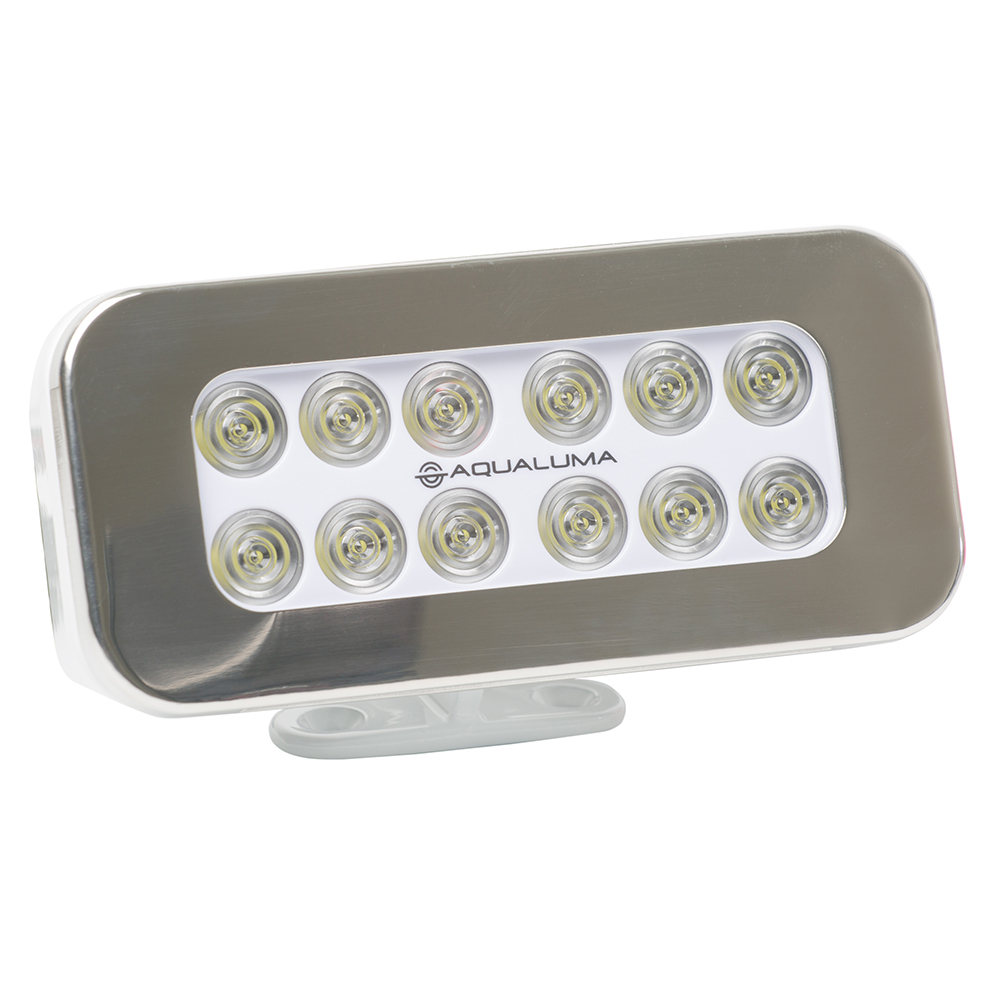 Aqualuma Bracket Mount Spreader Light 12 LED - Stainless Steel Bezel CD-71138