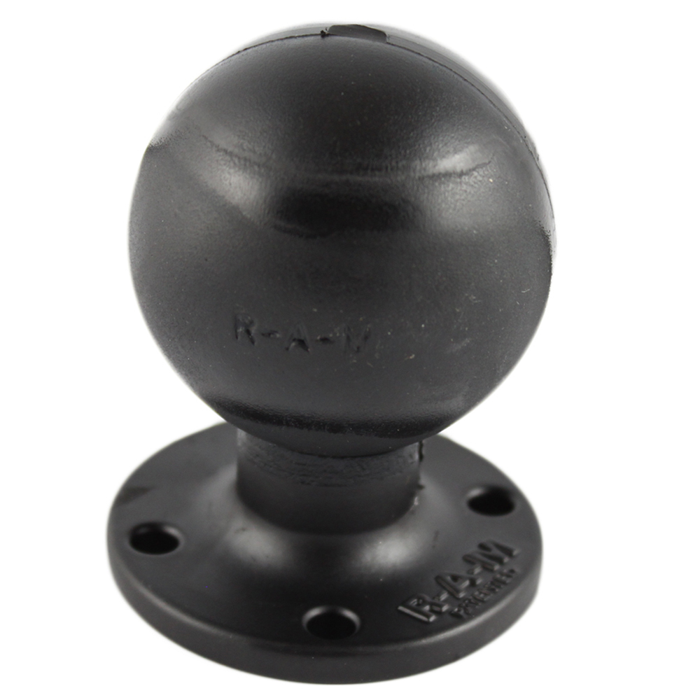 image for RAM Mount D Size 2.25″ Ball on Round Plate w/AMPS Hole Pattern