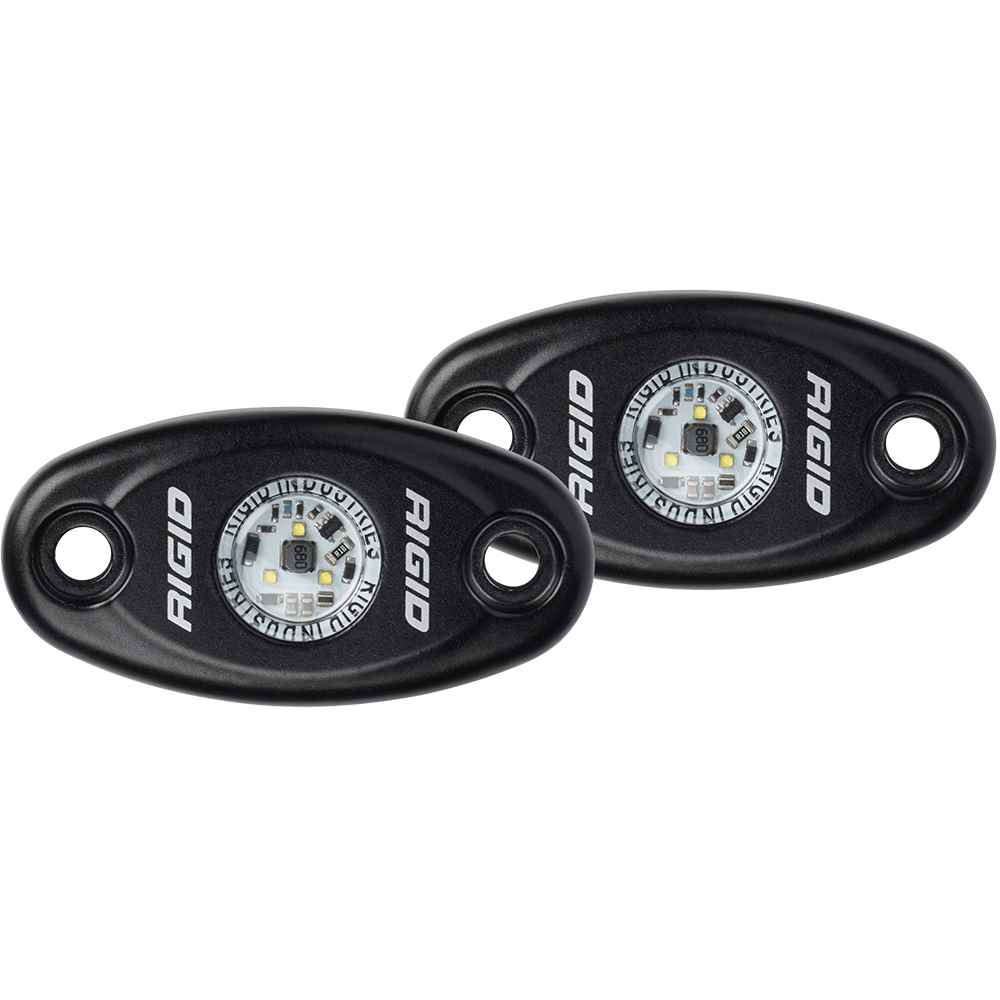 image for RIGID Industries A-Series Black High Power LED Light – Pair – Warm White