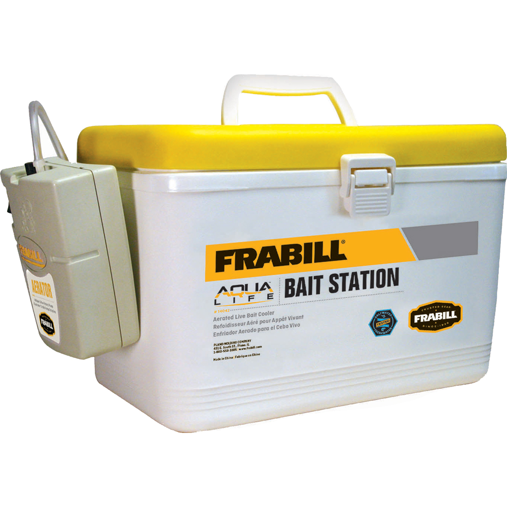 Frabill Bait Box  with Aerator - 8 Quart - 14042