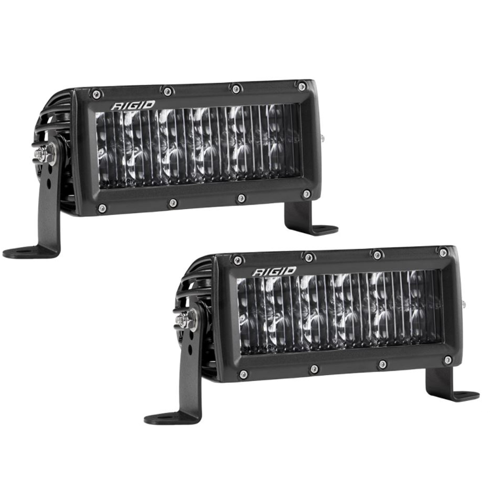 RIGID Industries SAE Compliant E-Series 6″ Light Bar – Pair – Black