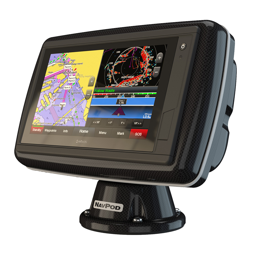 image for NavPod PowerPod Pre-Cut f/Garmin GPSMAP® 942xs, 942, 922xs & 922 – Carbon Black
