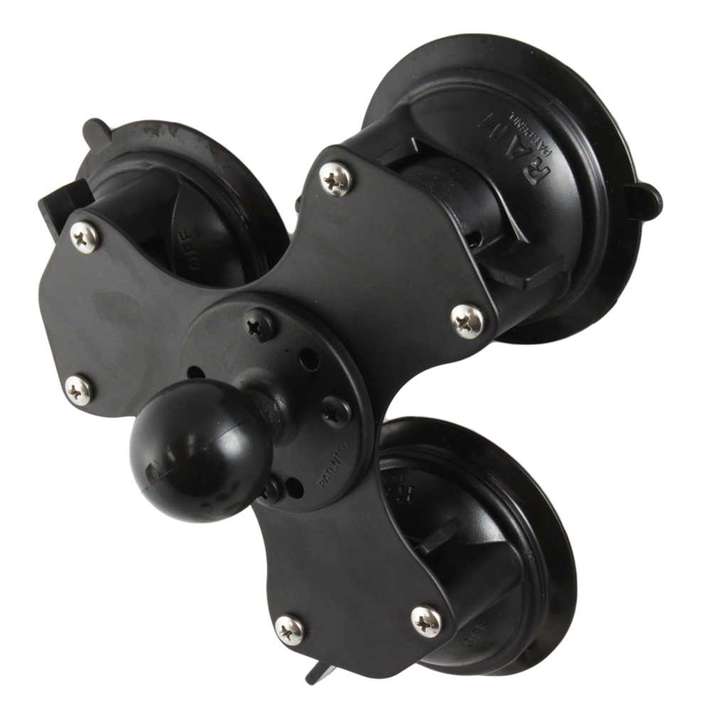 image for RAM Mount Triple Suction Cup Base w/1.5″ Ball