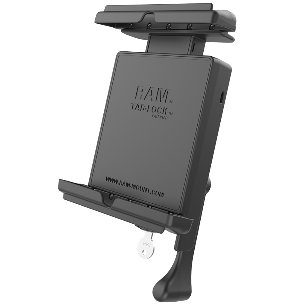 image for RAM Mount Tab-Lock™ Locking Cradle f/Apple iPad mini 1-3 w/Case, Skin & Sleeve