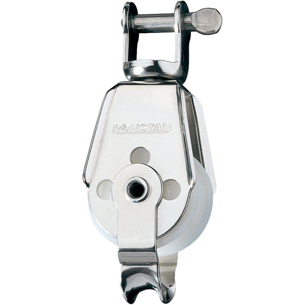 image for Ronstan Series 30 Utility Block – Single, Becket, Swivel Shackle Head