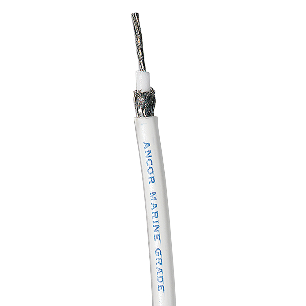 Ancor RG 8X White Tinned Coaxial Cable - Sold By The Foot - 1515-FT