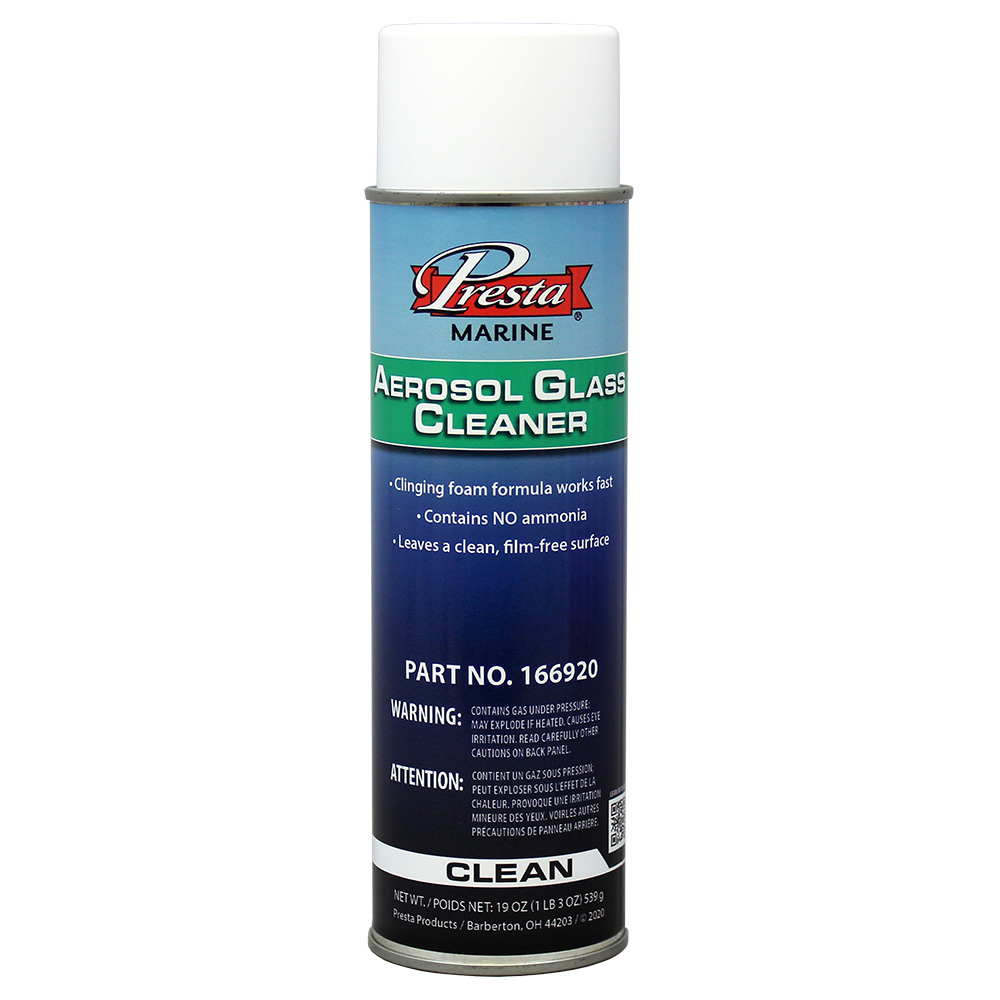 image for Presta Marine Ammonia Free Aerosol Glass Cleaner – 19oz