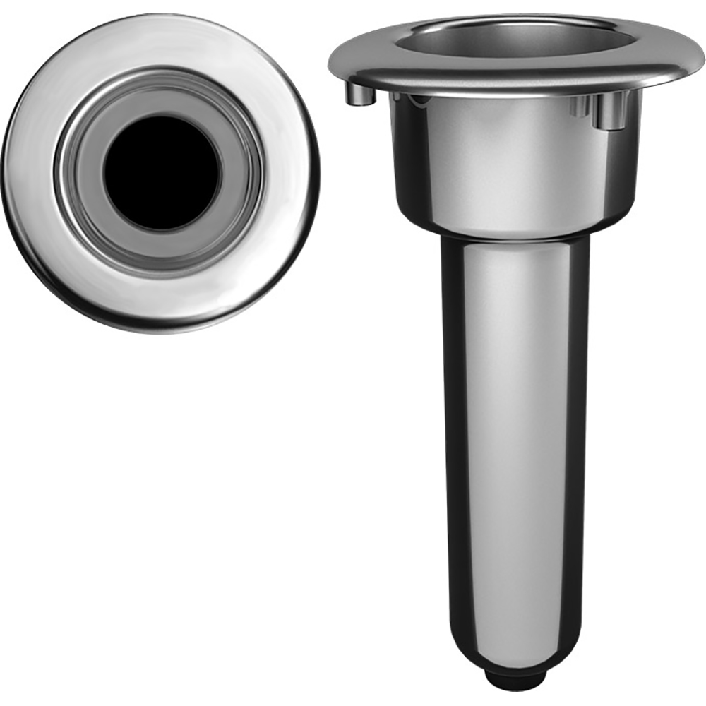 image for Mate Series Elite Screwless Stainless Steel 0° Rod & Cup Holder – Drain – Round Top