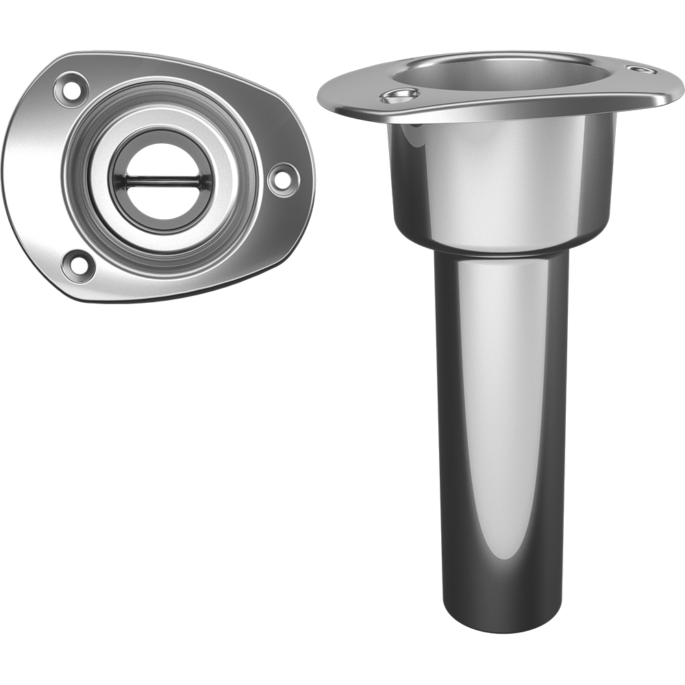 Mate Series Stainless Steel 0 Degree Rod  Cup Holder - Open - Oval Top - C2000ND