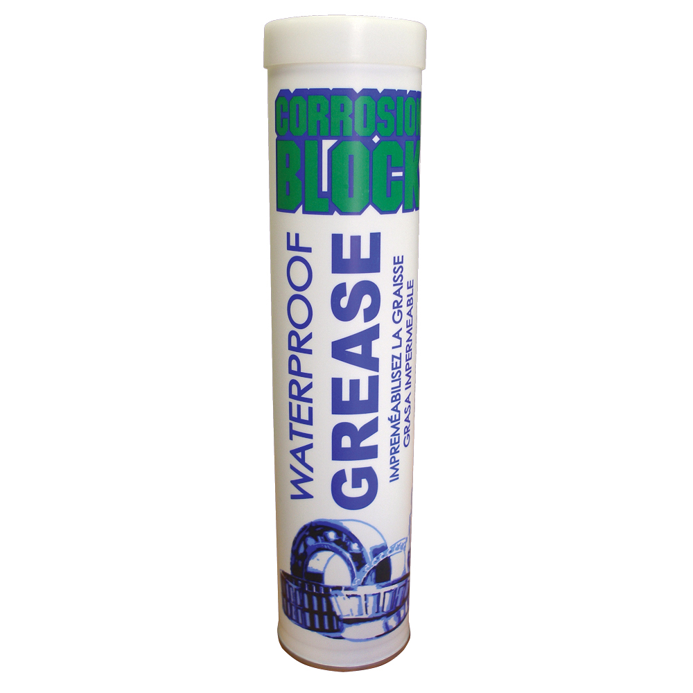 Corrosion Block High Performance Waterproof Grease - 14oz Cartridge - Non-Hazmat, Non-Flammable  Non-Toxic - 25014
