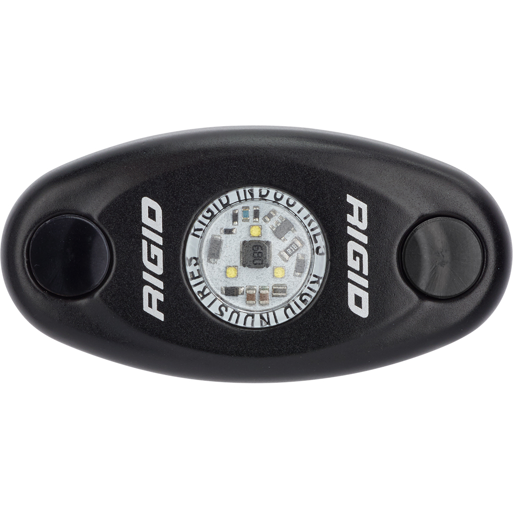 image for RIGID Industries A-Series Black Low Power LED Light – Single – Amber