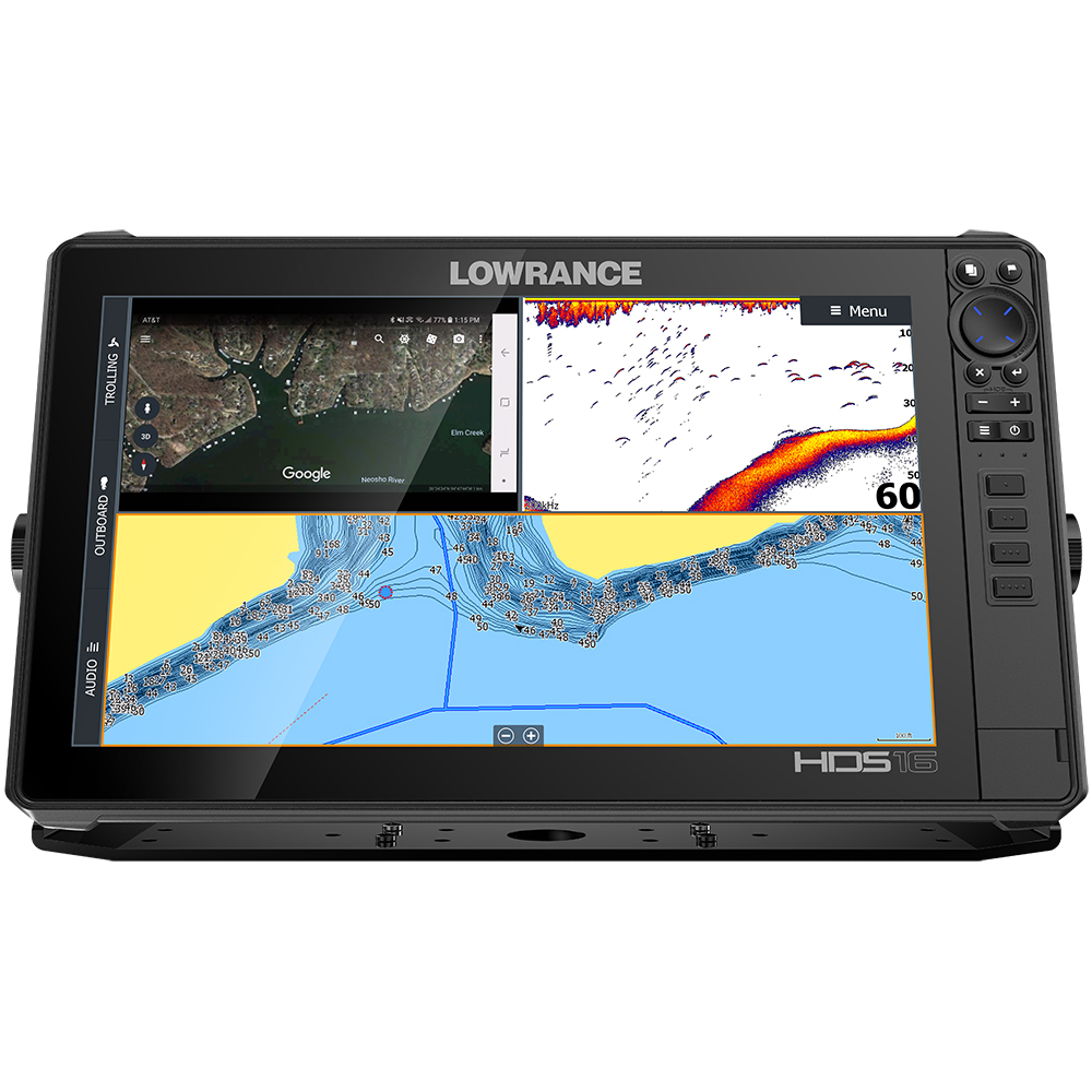 Lowrance HDS-16 LIVE w/Active Imaging 3-in-1 Transom Mount & C-MAP Pro Chart - 000-14434-001