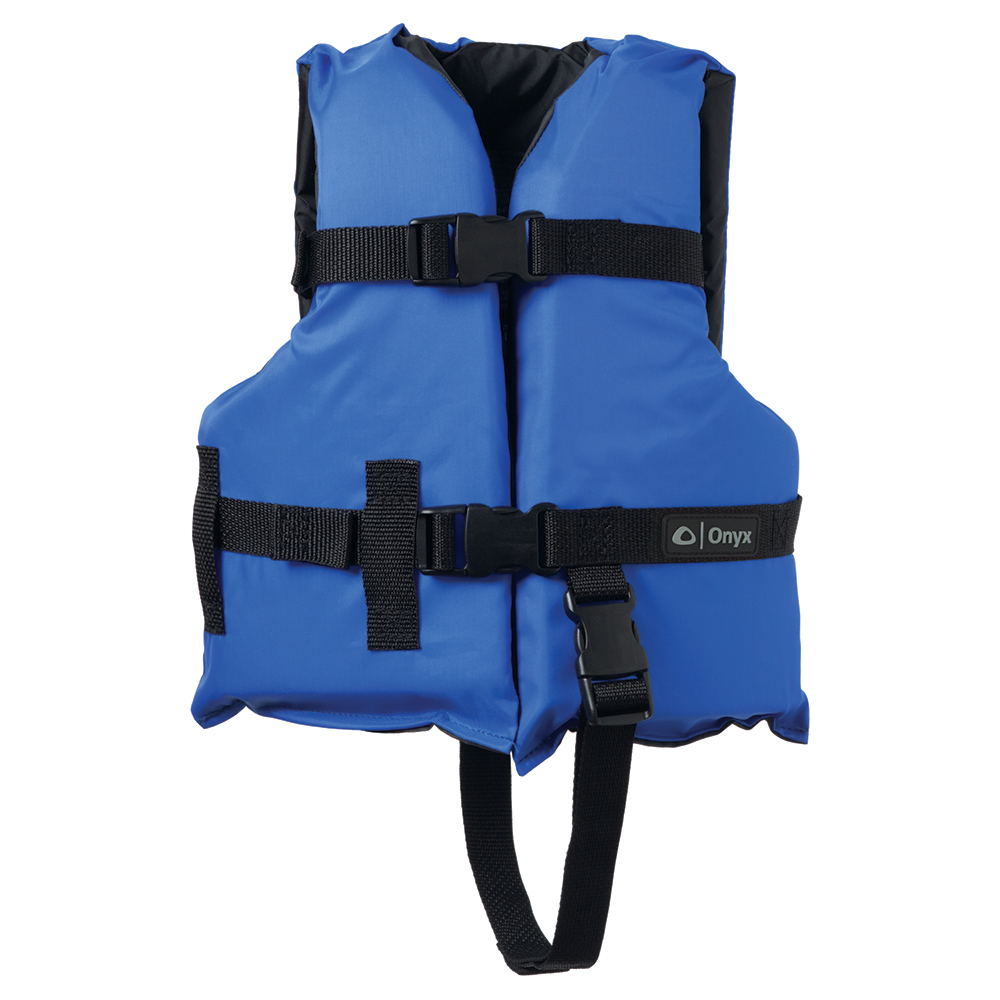 image for Onyx Nylon General Purpose Life Jacket – Child 30-50lbs – Blue