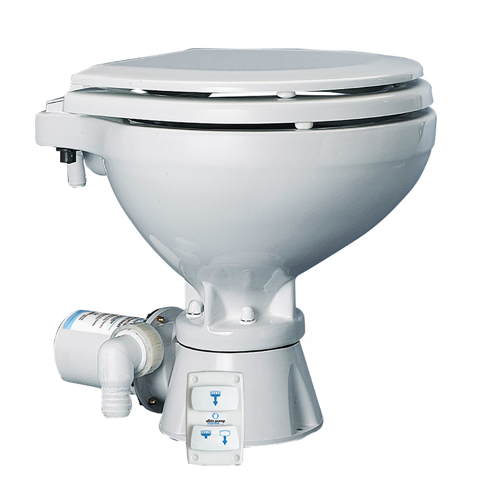 image for Albin Group Marine Toilet Silent Electric Compact – 24V