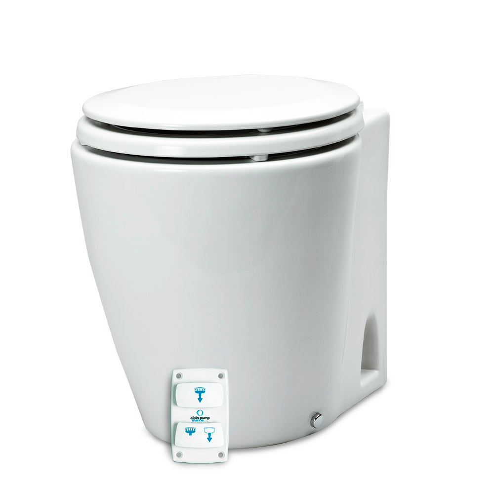 image for Albin Pump Marine Design Marine Toilet Electric Silent – 24V