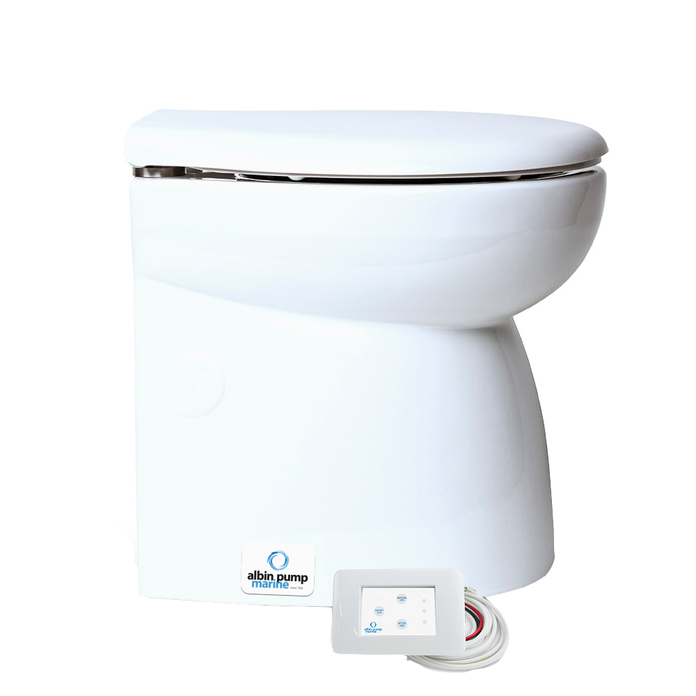 image for Albin Group Marine Toilet Silent Premium – 12V