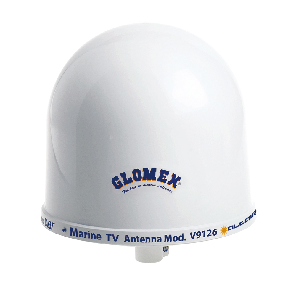 image for Glomex 10″ Dome TV Antenna w/Auto Gain Control & Mount