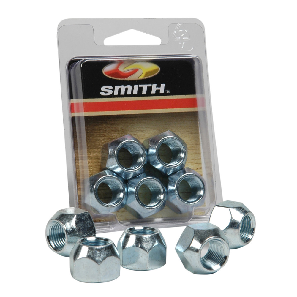 image for C.E. Smith Package Wheel Nuts 1/2″ – 20 – 5 Pieces – Zinc