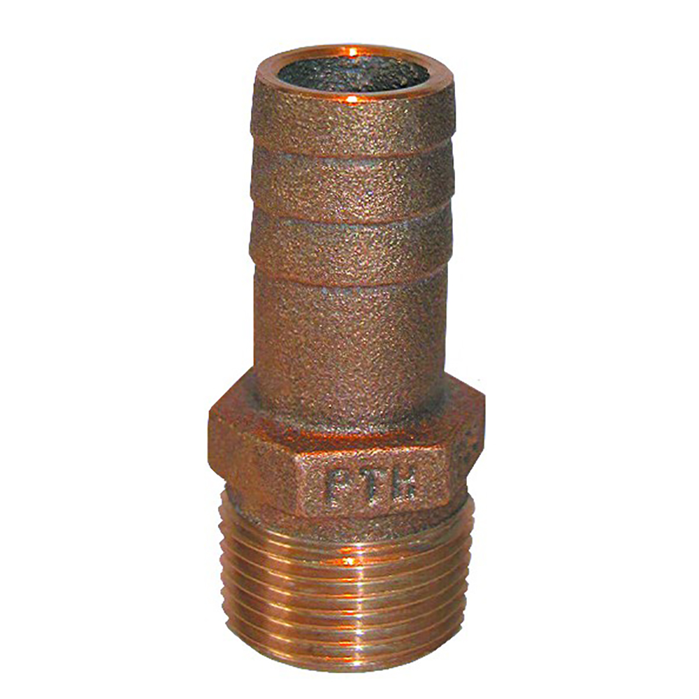 image for GROCO 1-1/2″ NPT x 1-1/2″ ID Bronze Pipe to Hose Straight Fitting