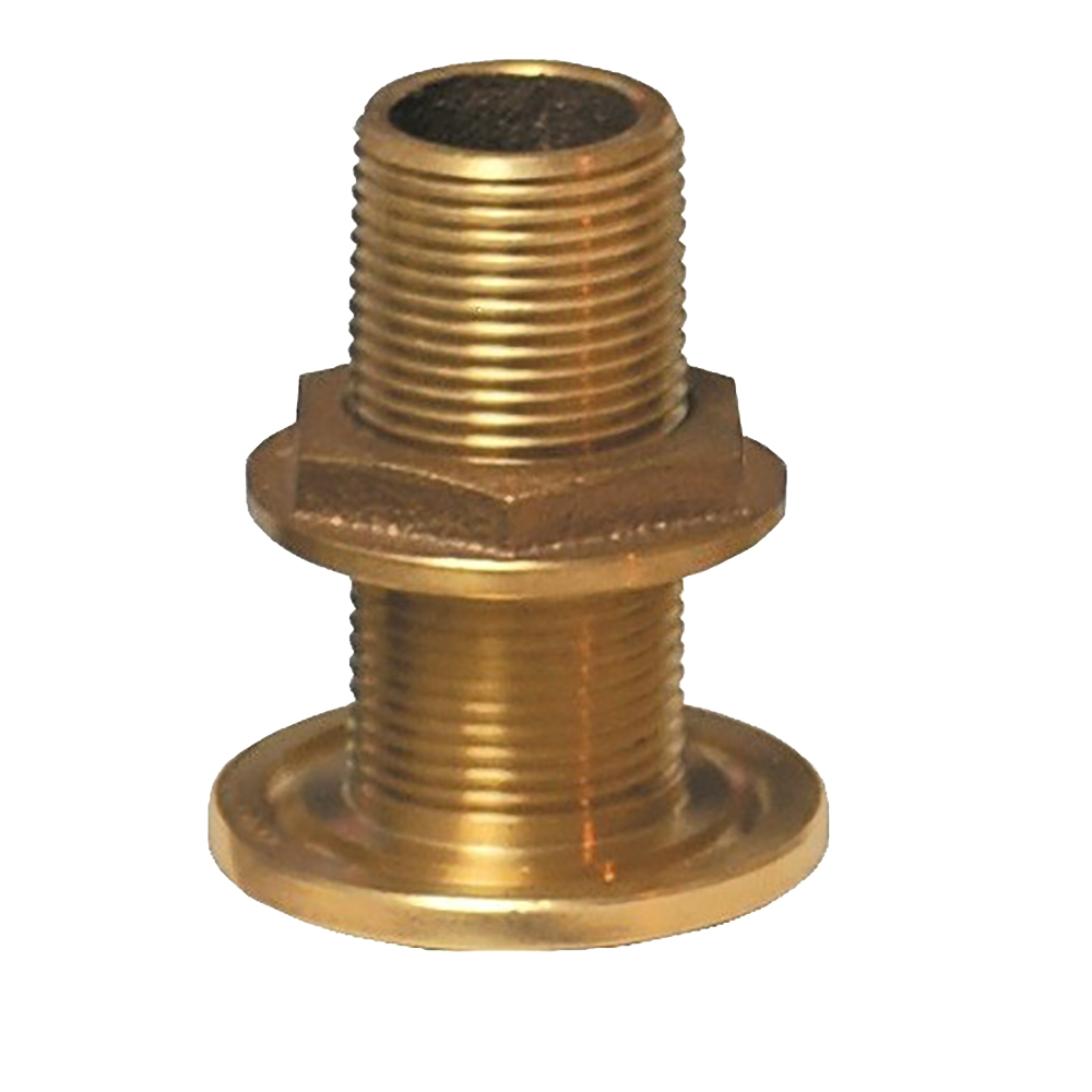 image for GROCO 1″ NPS NPT Combo Bronze Thru-Hull Fitting w/Nut