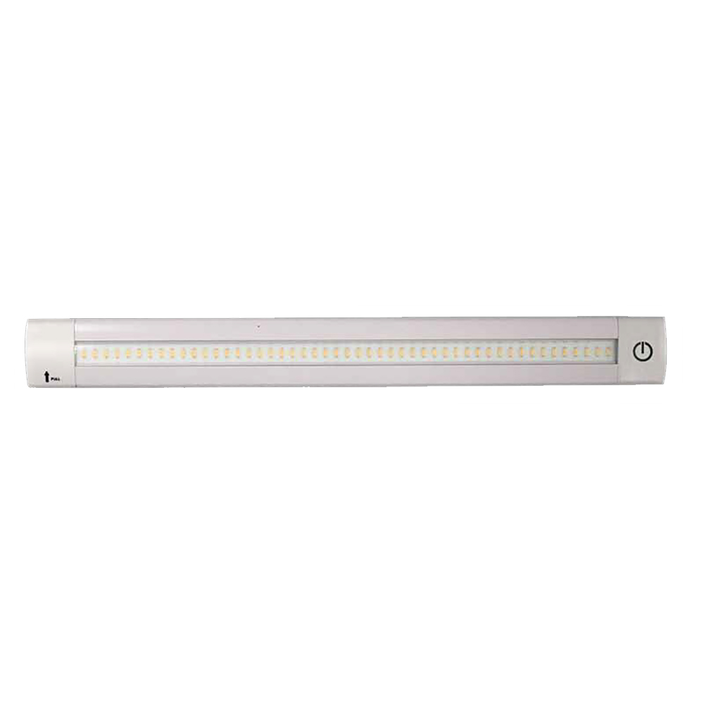 image for Lunasea Adjustable Linear LED Light w/Built-In Dimmer – 12″ Length, 12VDC, Warm White w/ Switch