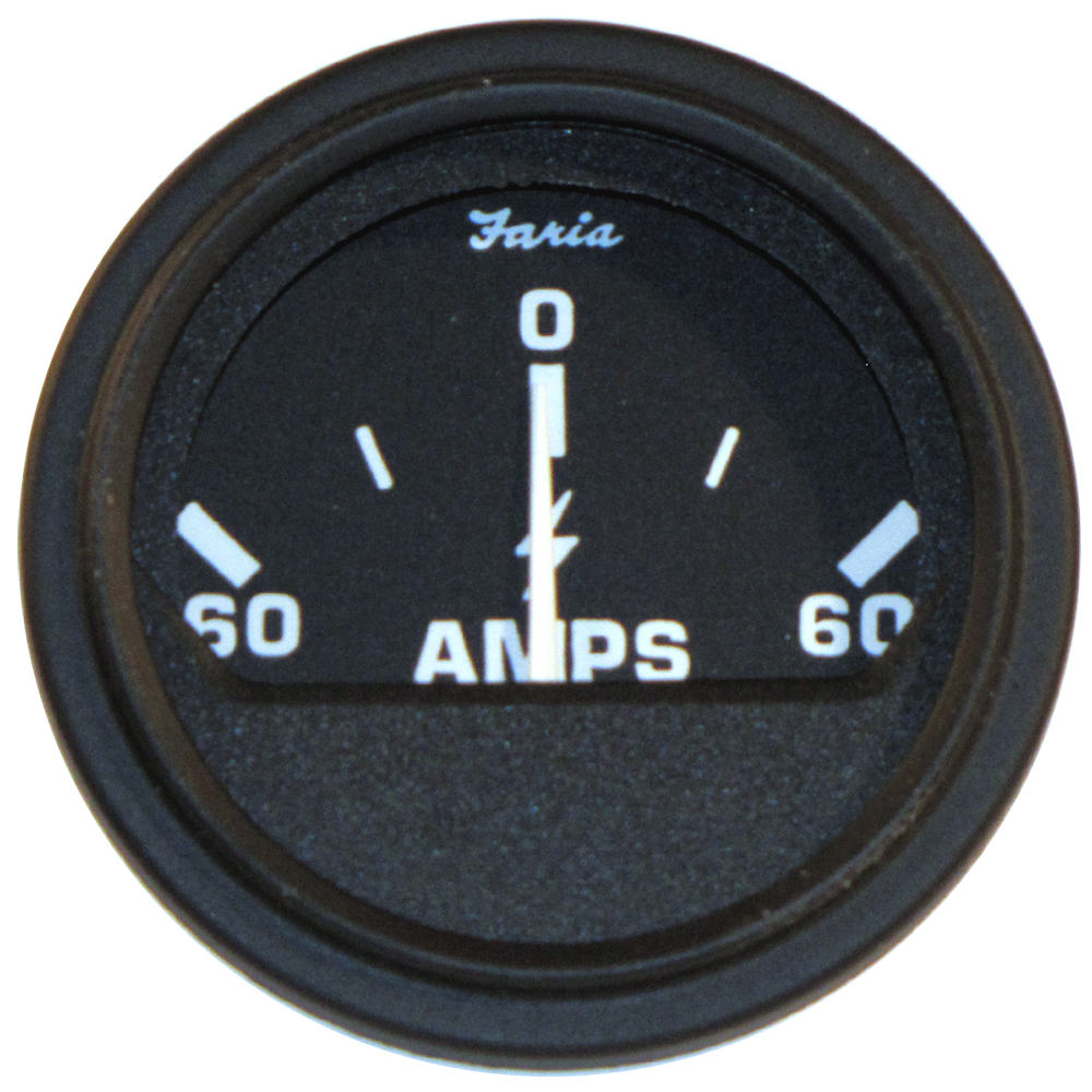 image for Faria 2″ Heavy-Duty Ammeter (60-0-60) – Black