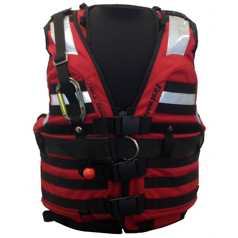 image for First Watch HBV-100 High Buoyancy Rescue Vest – Red – Medium to XL