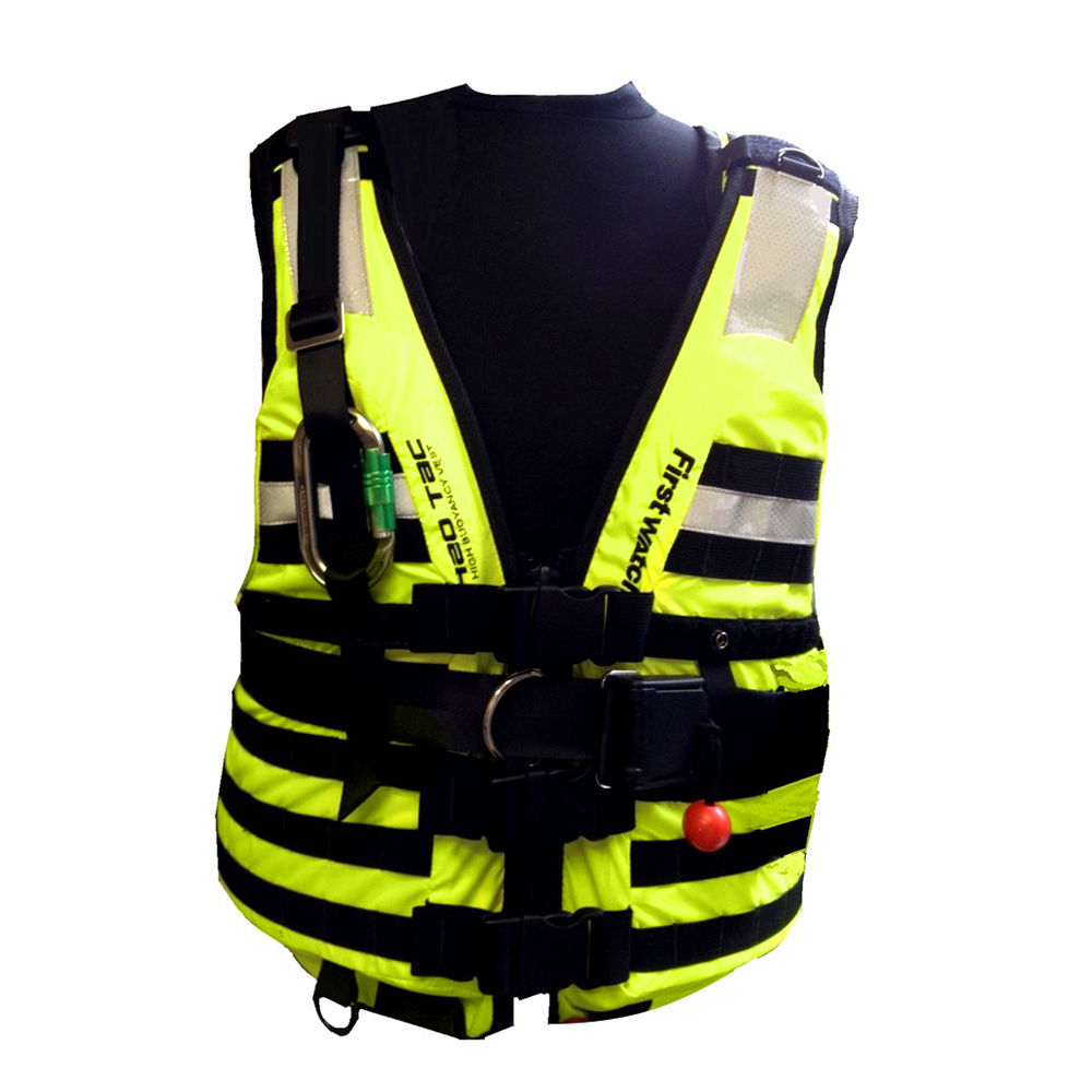 image for First Watch HBV-100 High Buoyancy Rescue Vest – Hi-Vis Yellow – Medium to XL
