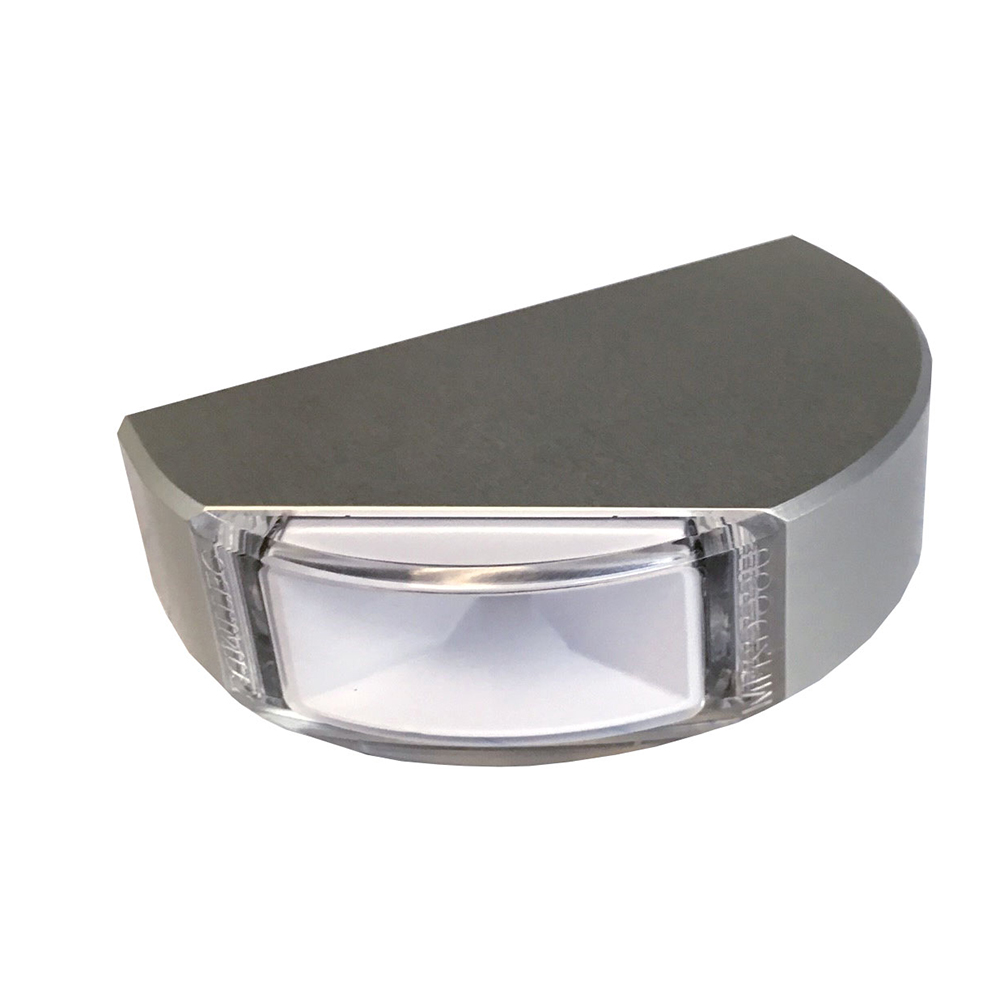 image for Lumitec Surface Mount Navigation Light – Classic Aluminum – Starboard Green