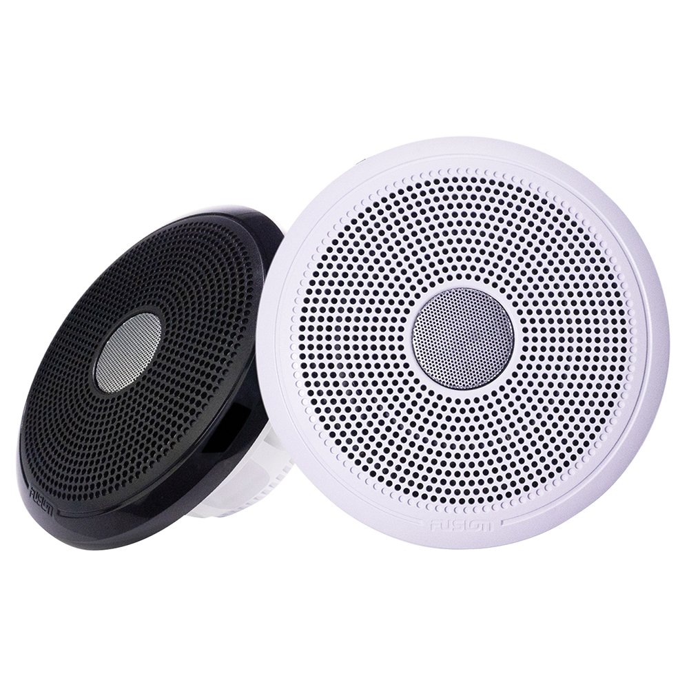 image for Fusion XS-F77CWB XS Series 7.7″ Classic Marine Speakers – White & Black Grill Options