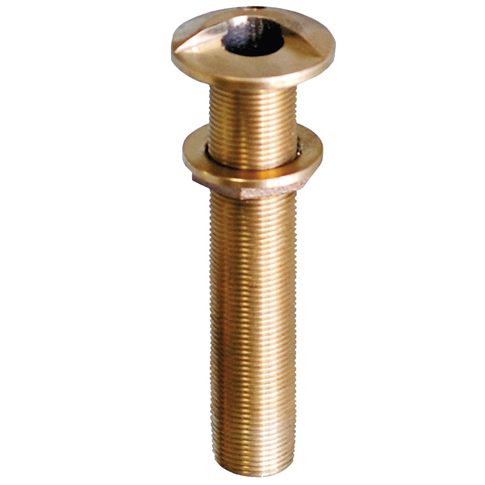 image for GROCO 1″ Bronze Extra Long High Speed Thru-Hull Fitting w/Nut