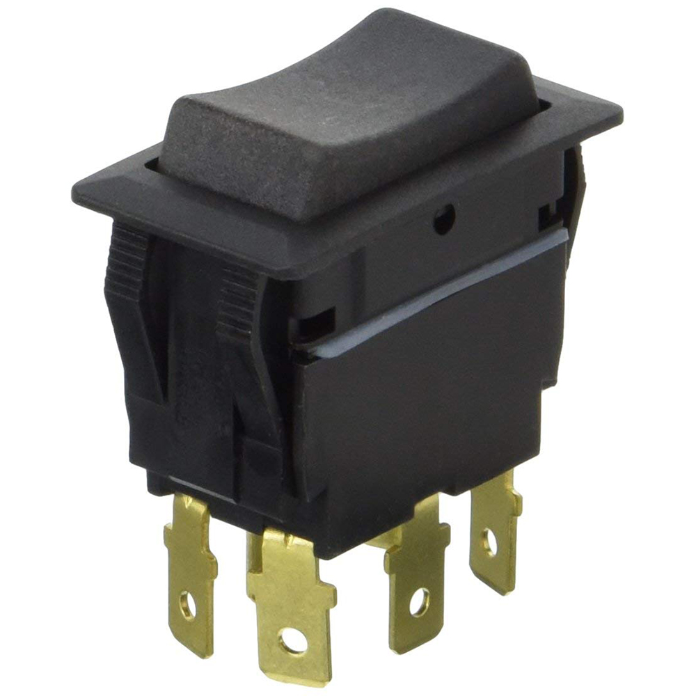 image for Cole Hersee Sealed Rocker Switch Non-Illuminated DPDT On-Off-On 6 Blade