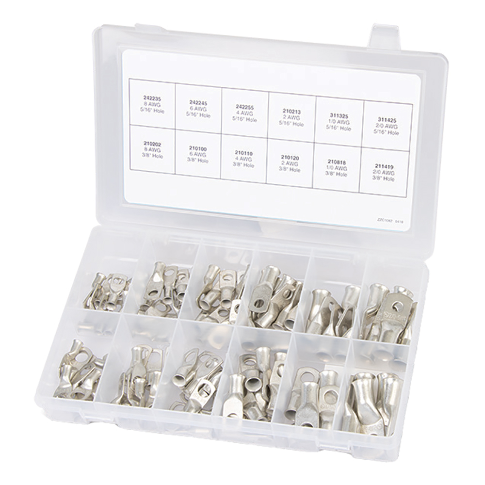 image for Ancor 100-Piece Tinned Copper Lug Kit