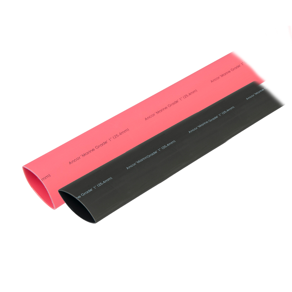 Ancor Heat Shrink Tubing 1&quot; x 3&quot; - Black &amp; Red Combo CD-75540