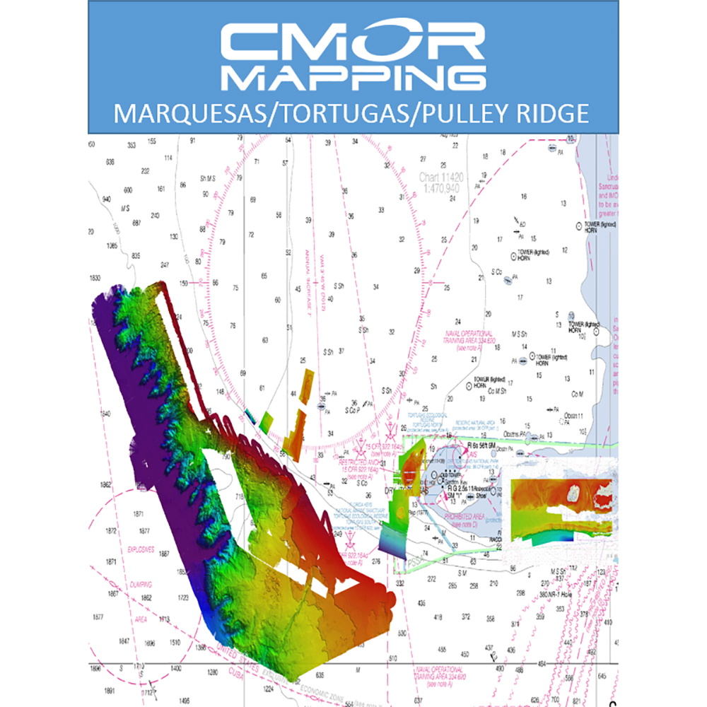 CMOR Mapping Marquesas, Tortugas, Pulley Ridge for Raymarine - MQTT002R