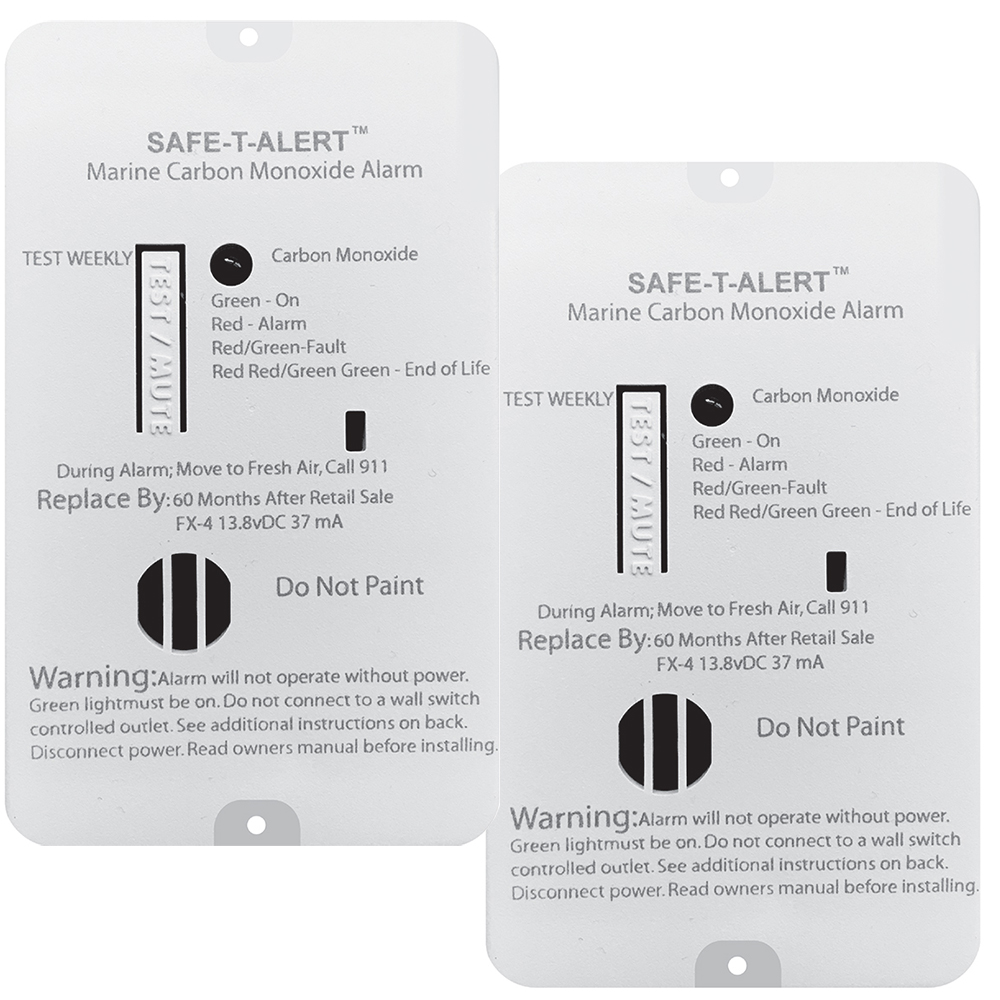 image for Safe-T-Alert FX-4 Carbon Monoxide Alarm – 2-Pack