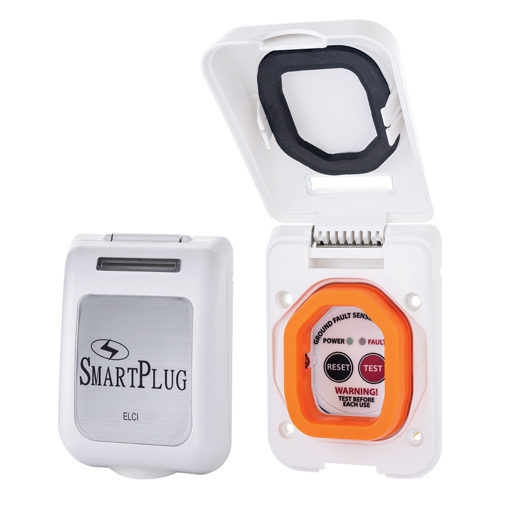 image for SmartPlug 30 Amp/50 Amp ELCI Sensor Non-Metallic Mounting Bracket – White