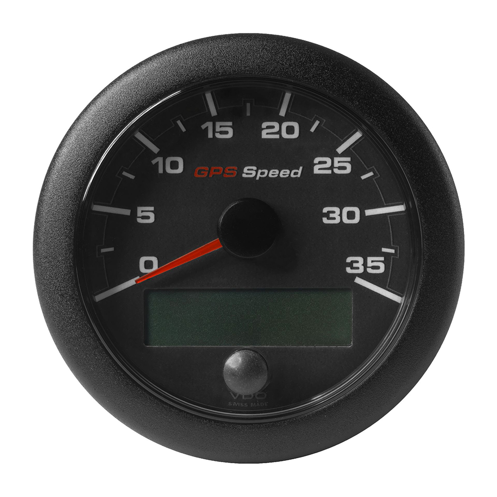 image for Veratron 3-3/8″ (85mm) OceanLink® GPS Speedometer – Black Dial & Bezel (0-35 K/MPH/KMH)